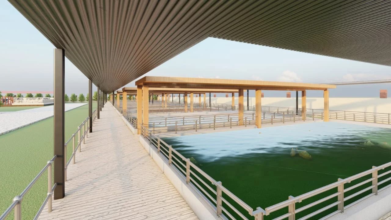 Bassin Piscicole Couvert